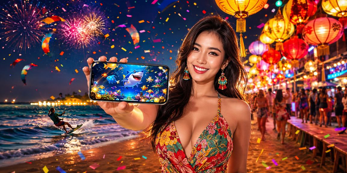 Người chơi tham gia game bắn cá tại chợ đêm Mũi Né qua ứng dụng manga18